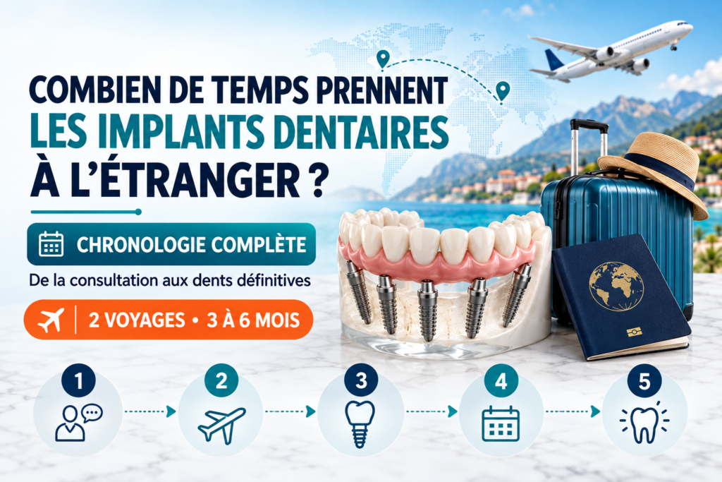 Combien de temps prennent les implants dentaires à l’étranger?