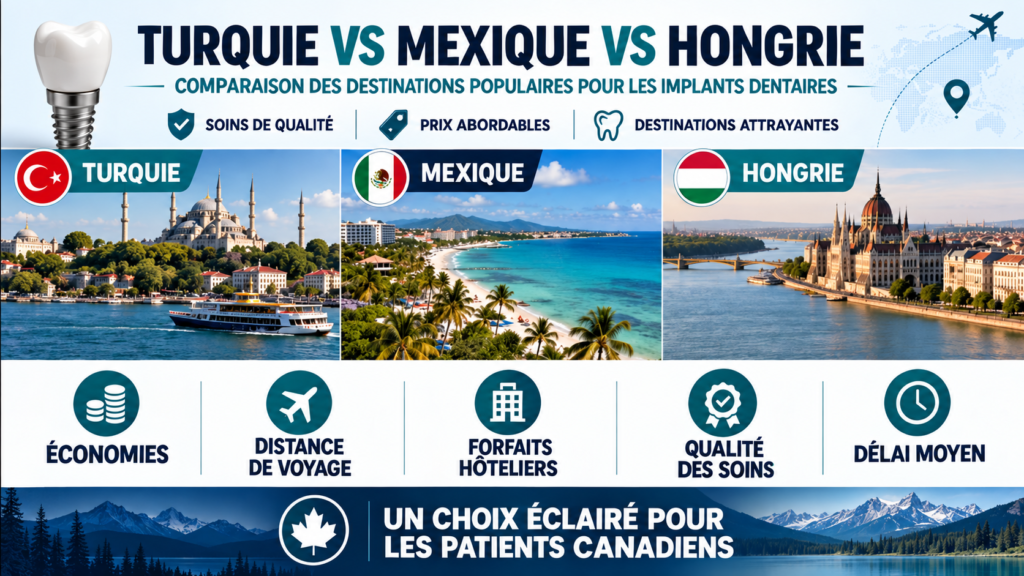 Turquie, Mexique ou Hongrie pour les implants dentaires : quelle destination choisir?