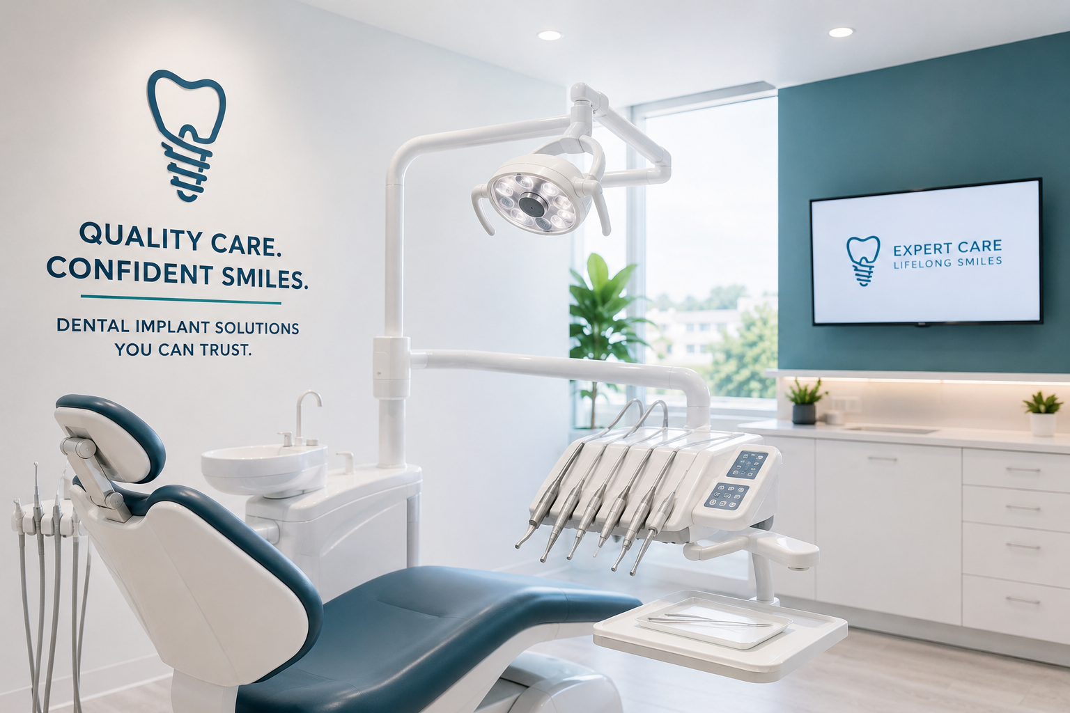 Modern dental implant clinic